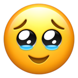 Emoji med våta ögon U+1F979