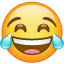 Gråtande smiley Whatsapp U+1F602