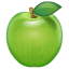 Grönt äpple emoji U+1F34F