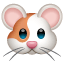 Emoji med hamsteransikte U+1F439