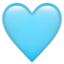 Ljusblått hjärta