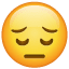 Eftertänksam smiley på Whatsapp U+1F614