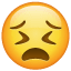 Lidande smiley på Whatsapp U+1F623