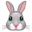 Kanin-emoji Whatsapp U+1F430
