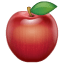 Rött äpple emoji U+1F34E