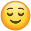 Lättad smiley på Whatsapp U+1F60C