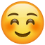 Smiley kisar med ögonen medan han ler U+263A