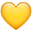 Gult hjärta emoji U+1F49B