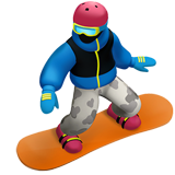 Snowboardåkare emoji