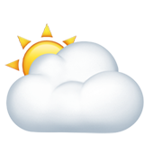 sol bakom stort moln